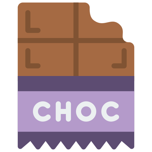 tabliczka czekolady Basic Miscellany Flat ikona