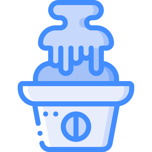 Chocolate fountain Basic Miscellany Blue icon