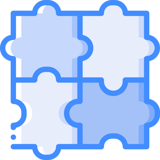 puzzle Basic Miscellany Blue icon