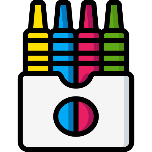 Crayon Basic Miscellany Lineal Color icon