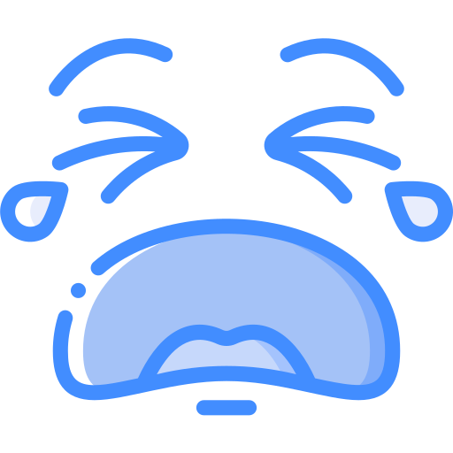 泣いている Basic Miscellany Blue icon