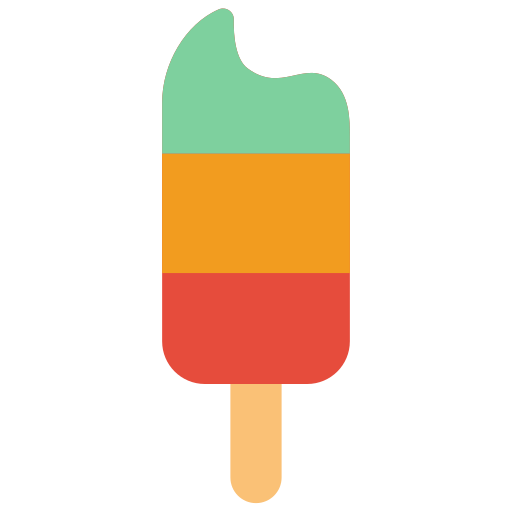 Мороженое на палочке Basic Miscellany Flat иконка