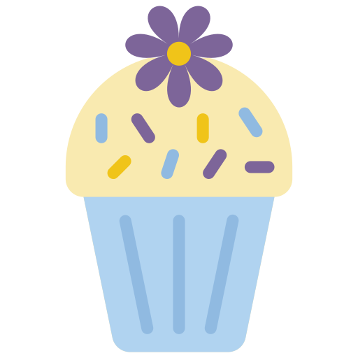 cupcake Basic Miscellany Flat icoon