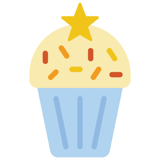 cupcake Basic Miscellany Flat icona