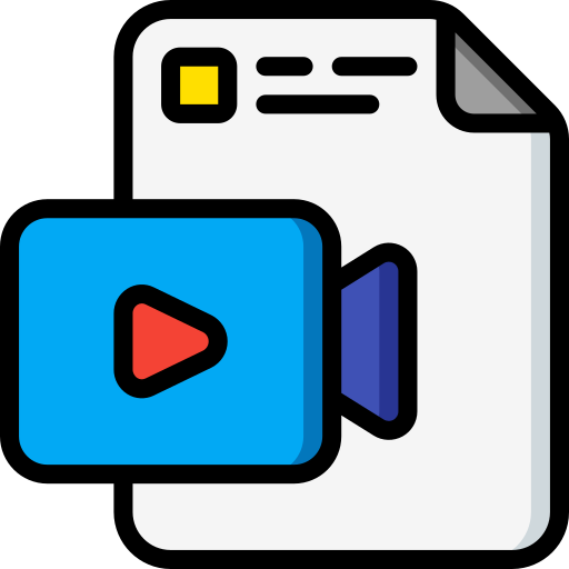 archivo de vídeo Basic Miscellany Lineal Color icono