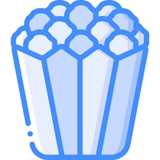 팝콘 Basic Miscellany Blue icon