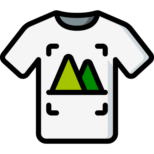 t-shirt Basic Miscellany Lineal Color icon