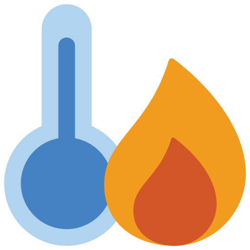 Temperature control Basic Miscellany Flat icon