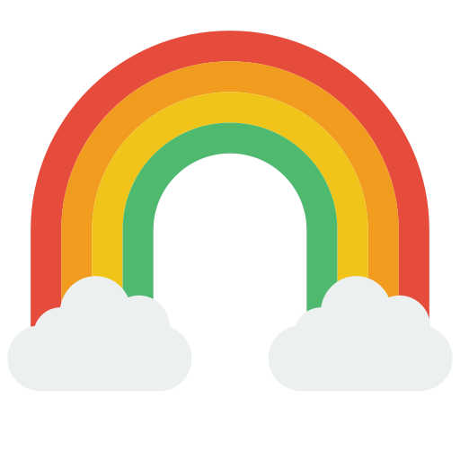 arcobaleno Basic Miscellany Flat icona