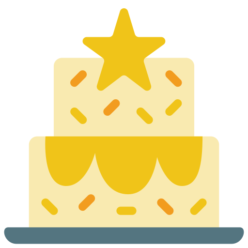 taart Basic Miscellany Flat icoon