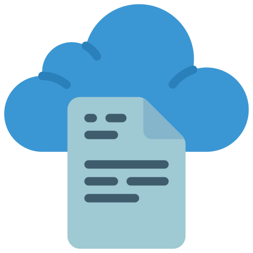 Cloud data Basic Miscellany Flat icon