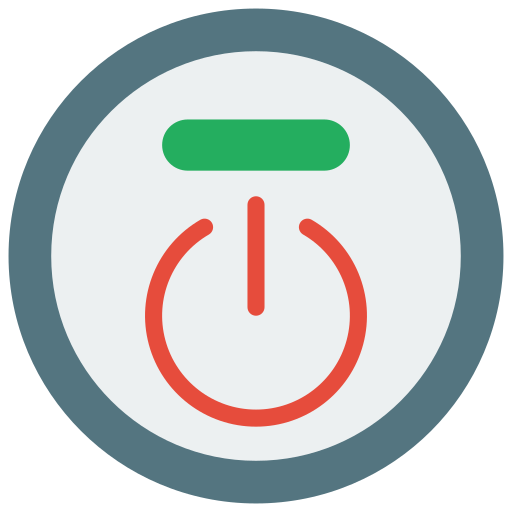Power button Basic Miscellany Flat icon