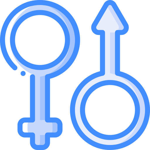 znak płci Basic Miscellany Blue ikona