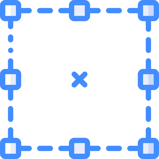 경계 상자 Basic Miscellany Blue icon