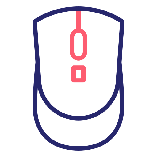 mysz komputerowa Generic Outline Color ikona