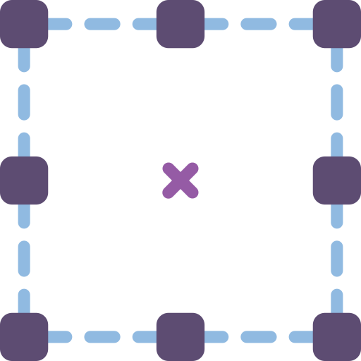 Bounding box Basic Miscellany Flat icon