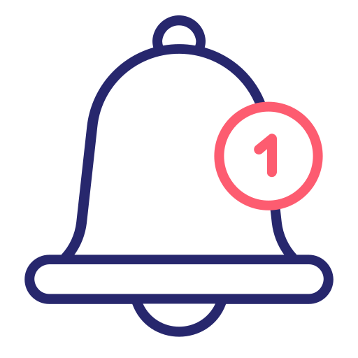 campana de notificación Generic Outline Color icono