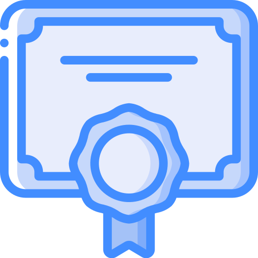 certificado Basic Miscellany Blue icono