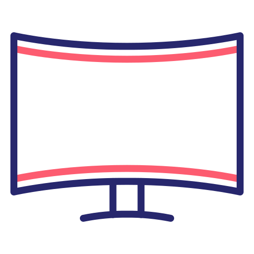 monitor Generic Outline Color icoon