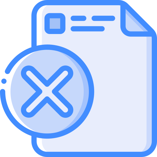botón eliminar Basic Miscellany Blue icono