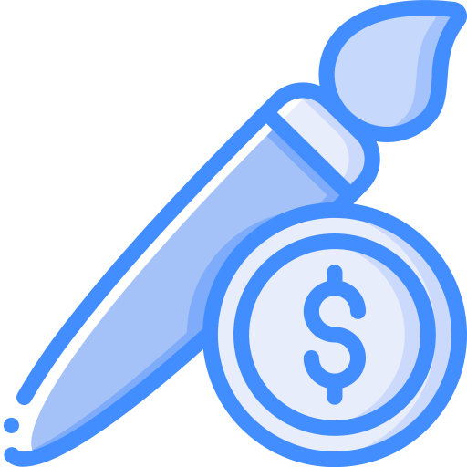 Cost Basic Miscellany Blue icon