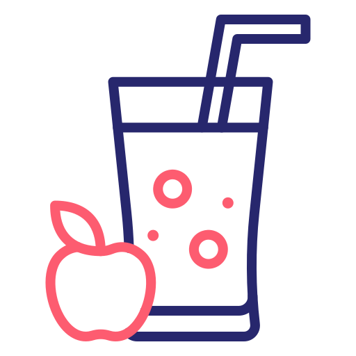 リンゴジュース Generic Outline Color icon