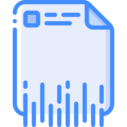 schreddern Basic Miscellany Blue icon