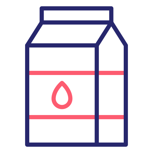 Milk box Generic Outline Color icon