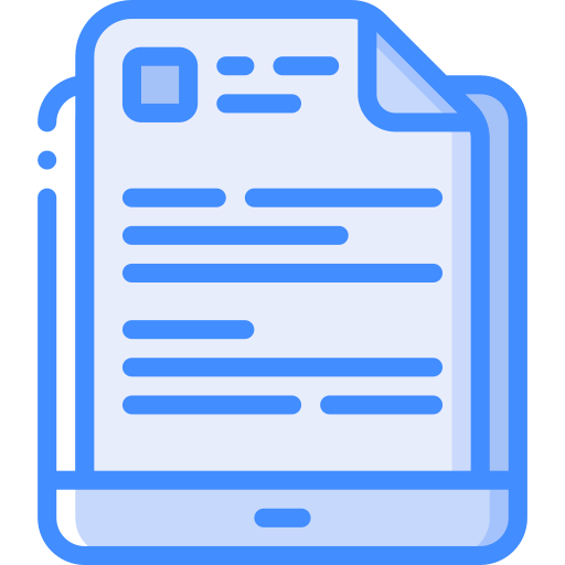fascicolo di documento Basic Miscellany Blue icona