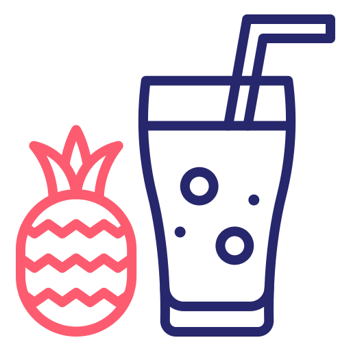 Pineapple juice Generic Outline Color icon