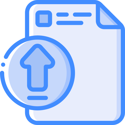 datei hochladen Basic Miscellany Blue icon