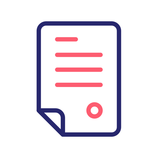 Contract Generic Outline Color icon