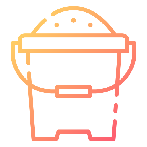 Sand bucket Good Ware Gradient icon