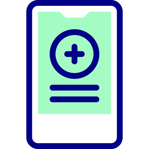 의료 앱 Detailed Mixed Lineal color icon