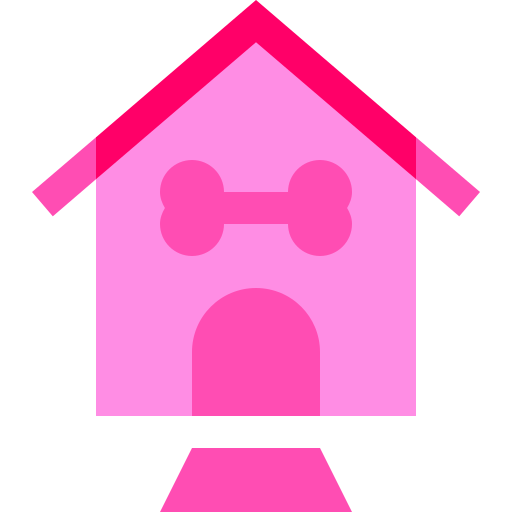 Dog house Basic Sheer Flat icon
