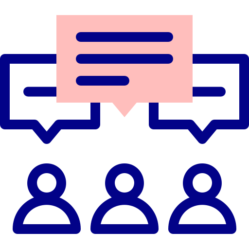 discussione Detailed Mixed Lineal color icona