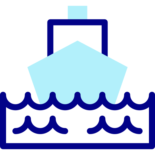Ship Detailed Mixed Lineal color icon