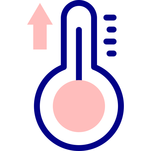 Термометр Detailed Mixed Lineal color иконка