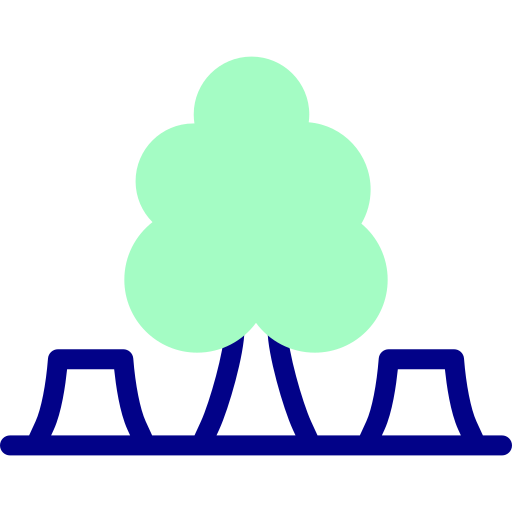 deforestación Detailed Mixed Lineal color icono