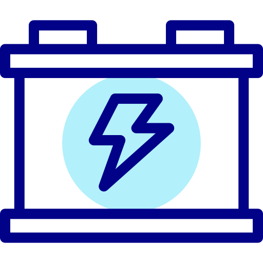 Battery Detailed Mixed Lineal color icon