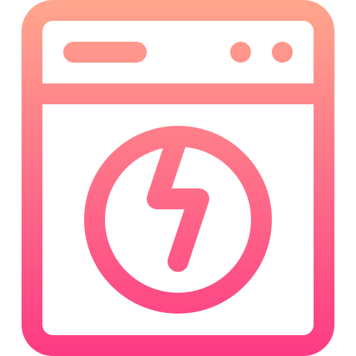 洗濯機 Basic Gradient Lineal color icon