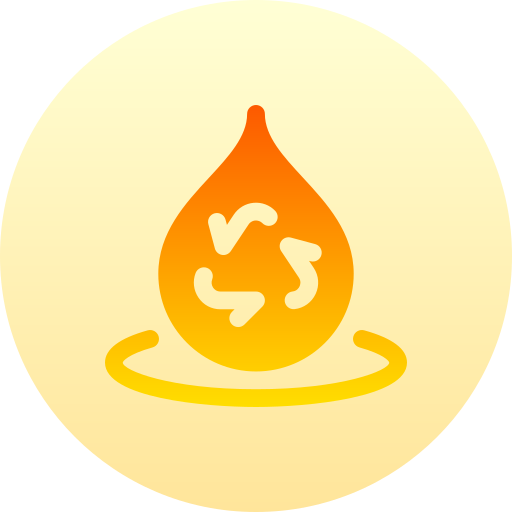 Water Basic Gradient Circular icon