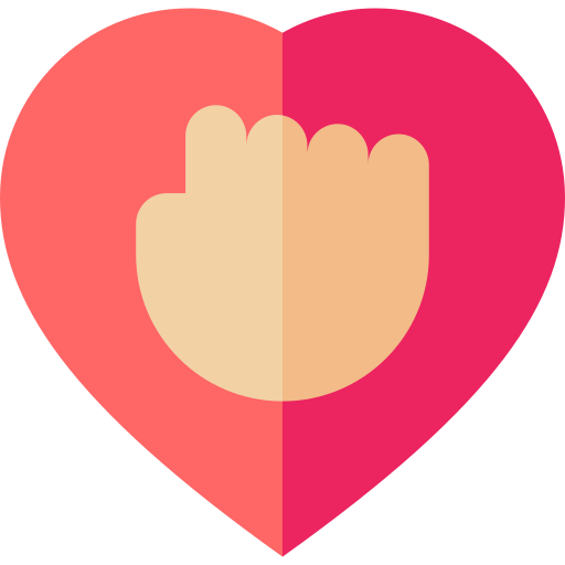Heart Basic Straight Flat icon
