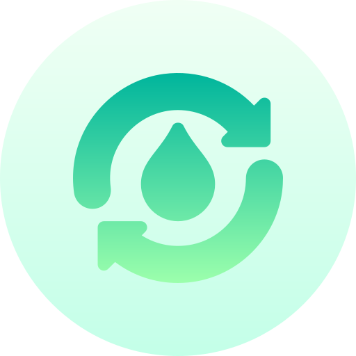 recykling Basic Gradient Circular ikona