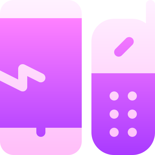 mobiele telefoon Basic Gradient Gradient icoon