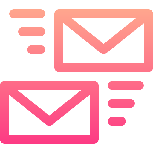 メールを送信する Basic Gradient Lineal color icon