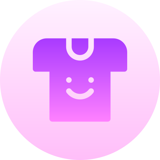 Tshirt Basic Gradient Circular icon