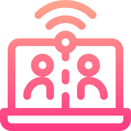 videoanruf Basic Gradient Lineal color icon