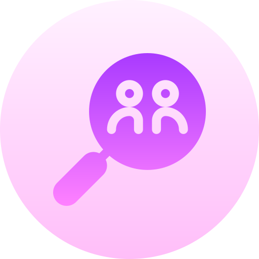 検索 Basic Gradient Circular icon