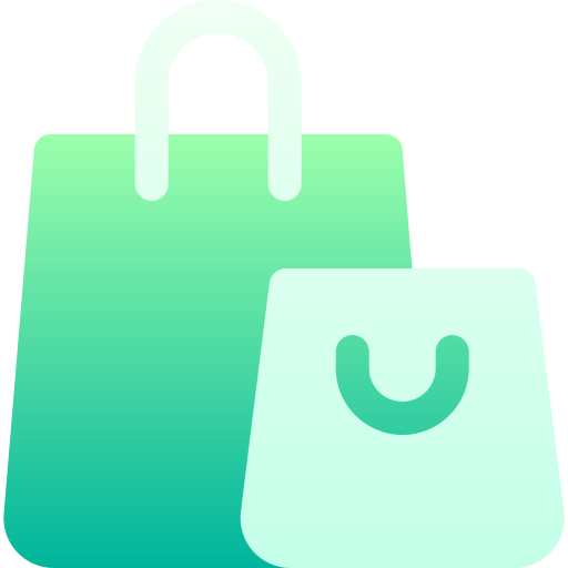 ショッピングバッグ Basic Gradient Gradient icon
